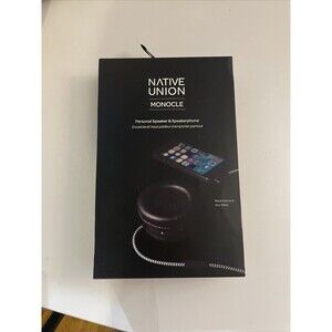 Native Union Monocle Black Diamond Personal Speaker & Speakerphone NEW